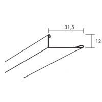 Профиль Connect F-Trim 15 0896, Белый 01